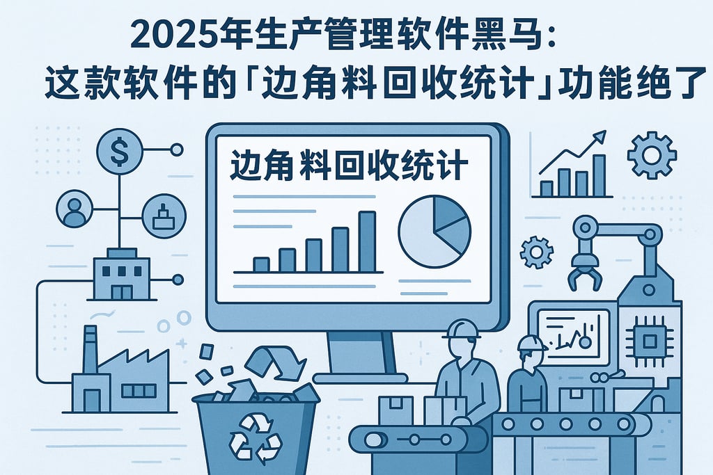 2025 年生产管理软件黑马：这款软件的「边角料回收统计」功能绝了